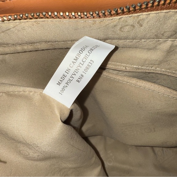 NEW Jones New York Brown Monogram Tote Bag Women’s Purse - Picture 4 of 8